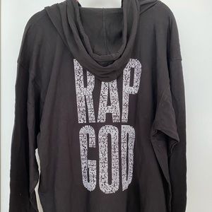 Eminem “Rap God” screen print zipper hoodie